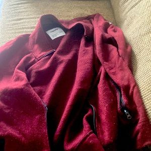 Barely used burgundy light jacket